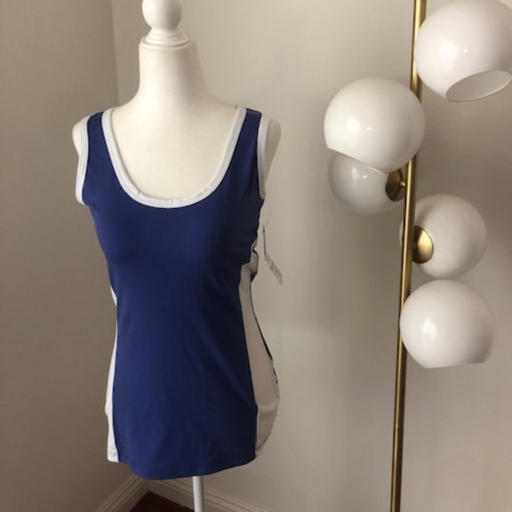Women Blue Tank Top Tennis
